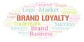 Brand Loyalty word cloud Royalty Free Stock Photo