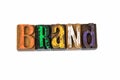 Brand. Marketing, trust, identity and logo, abstract background