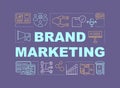 Brand marketing word concepts banner