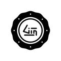 Black solid icon for Brand Name, brand and label Royalty Free Stock Photo