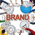 Brand Name Trademark Identity Branding Diverse People Concept