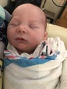 Newborn Infant Baby In Hospital