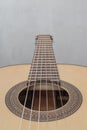 Brand new, brown acoustic guitar with beautiful , colourful decorations