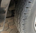 Brand New Car Tire Closeup Photo Royalty Free Stock Photo