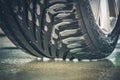 Brand New Car Tire Royalty Free Stock Photo