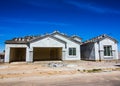 Brand New Construction Of One Level Home Royalty Free Stock Photo
