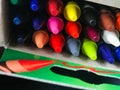 Box of Brand New Crayons Royalty Free Stock Photo