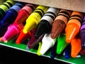 Box of Brand New Crayons Royalty Free Stock Photo