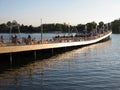 Brand New Dock at the Wharf Royalty Free Stock Photo