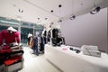 Brand new interior of cloth store