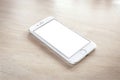 Brand new iPhone 7 silver with blank screen Royalty Free Stock Photo