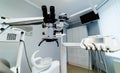 Brand new medical office. Dentist room. Stomatologist professional equipment