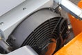 A brand new radiator and fan for a piece of agricultural machinery