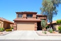Brand New Spanish/Southwestern Style Arizona Dream Home Royalty Free Stock Photo