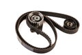Brand new Timing Belt set isolated above white background Royalty Free Stock Photo