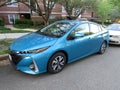 Brand New Turquoise Toyota Prius Plug in Hybrid Auto