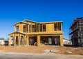 Brand New Two Story Home Under Construction Royalty Free Stock Photo