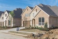 Brand new two story residential house in suburban Irving, Texas, USA Royalty Free Stock Photo