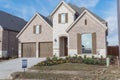 Brand new two story residential house in suburban Irving, Texas, USA Royalty Free Stock Photo