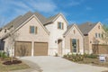 Brand new two story residential house in suburban Irving, Texas, USA Royalty Free Stock Photo