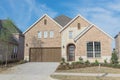 Brand new two story residential house in suburban Irving, Texas, USA Royalty Free Stock Photo