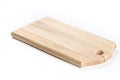 Brand new wooden cutting board isolated over white background Royalty Free Stock Photo