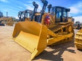 Brand new yellow bulldozer Royalty Free Stock Photo