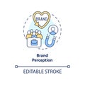 Brand perception concept icon Royalty Free Stock Photo