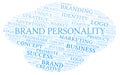 Brand Personality word cloud Royalty Free Stock Photo