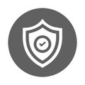 Brand protection icon. gray vector graphics Royalty Free Stock Photo