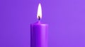 brand purple candle on purple background, minimalism, post, story