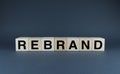 Brand or Rebrand. Business strategy Marketing and brand management concept