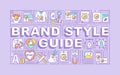 Brand style guide word concepts banner