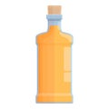 Brand tequila bottle icon cartoon vector. Lemon drink Royalty Free Stock Photo