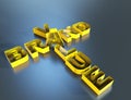 Brand value 3d word concept