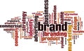 Brand word cloud Royalty Free Stock Photo