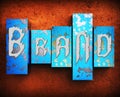 Brand Word Represents Trademarks Branding 3d Illustration Royalty Free Stock Photo