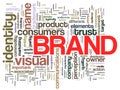 Brand word tags Royalty Free Stock Photo