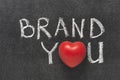 Brand you heart Royalty Free Stock Photo