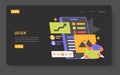 Branded App. Flat Vector Illustration
