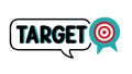 Branded Target Message Icon Strategic Communication for Impact, vector design Generative AI Royalty Free Stock Photo