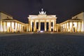 Brandenburg gate in berlin Royalty Free Stock Photo