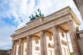Brandenburg gate in Berlin Royalty Free Stock Photo