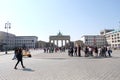 Brandenburg Gate Berlin with Blue Sky
