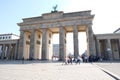 Brandenburg Gate Berlin with Blue Sky