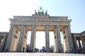 Brandenburg Gate Berlin with Blue Sky