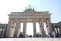 Brandenburg Gate Berlin with Blue Sky