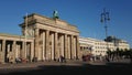 The Brandenburg Gate in Berlin called Brandenburger Tor - famous landmark - CITY OF BERLIN, GERMANY - MAY 21, 2018 Royalty Free Stock Photo