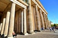 Brandenburg Gate in Berlin city, Germany Royalty Free Stock Photo