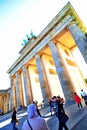 Brandenburg Gate in Berlin city, Germany Royalty Free Stock Photo